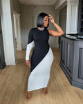 Yin Yang One Sleeve Maxi Dress - The Vault by Sacha