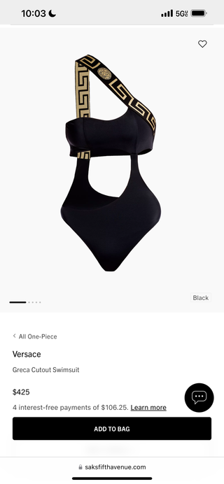 Versace Bathing Suit | Size 4 - The Vault by Sacha