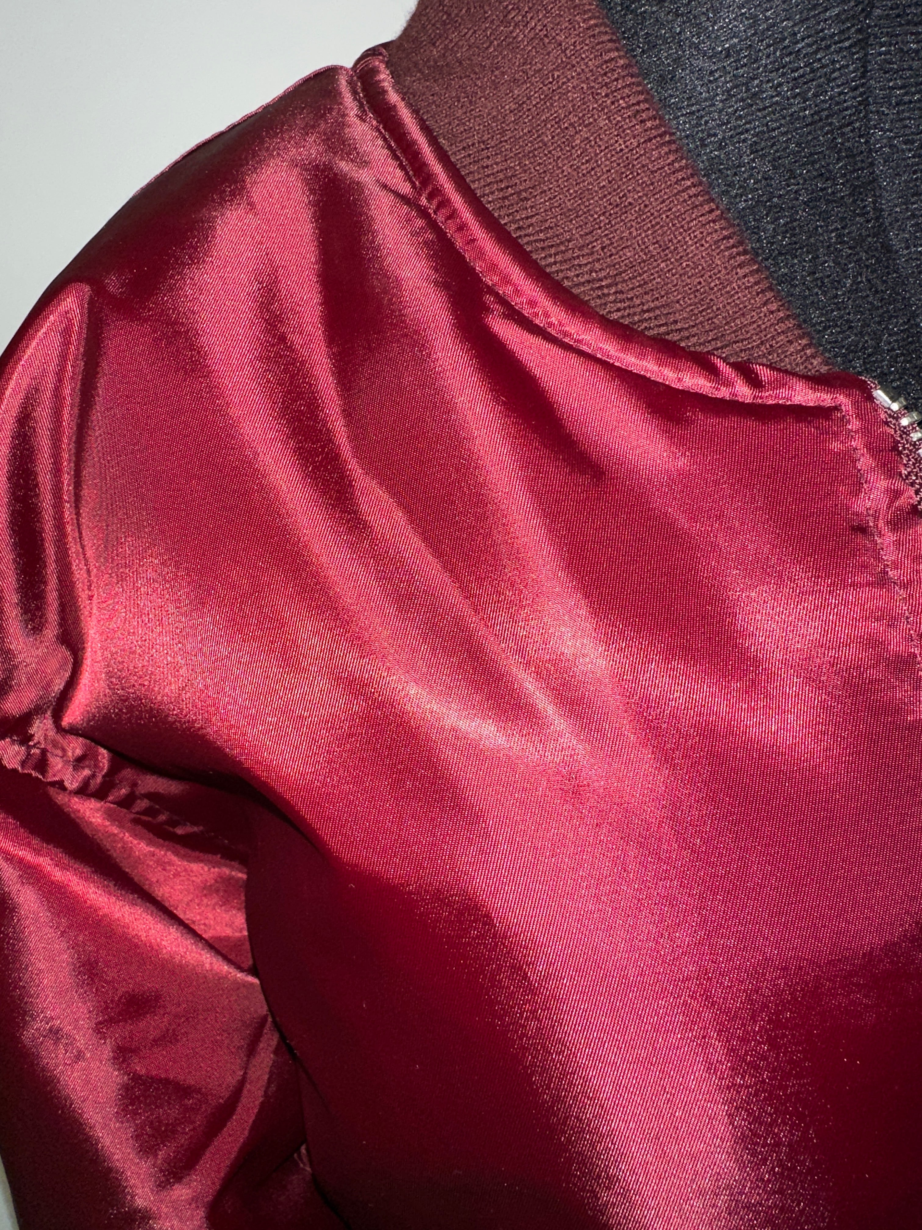 Maroon Bomber flight jacket - The Vault by Sacha