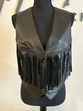 Fringe Leather Vest - The Vault by Sacha