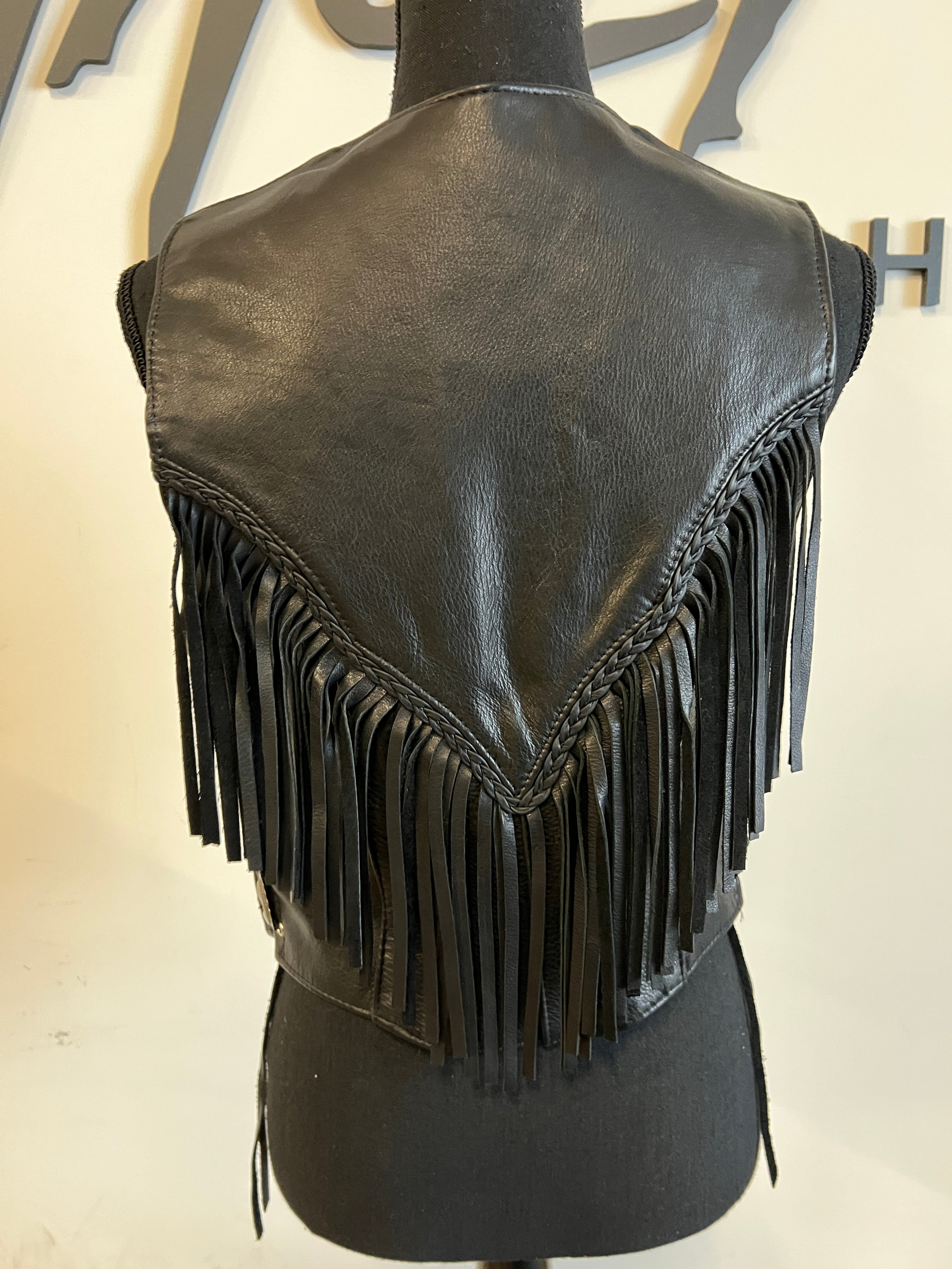 Fringe Leather Vest - The Vault by Sacha
