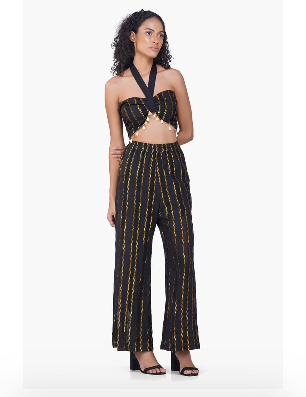 Black & Gold Embellished (TOP ONLY) - The Vault by Sacha