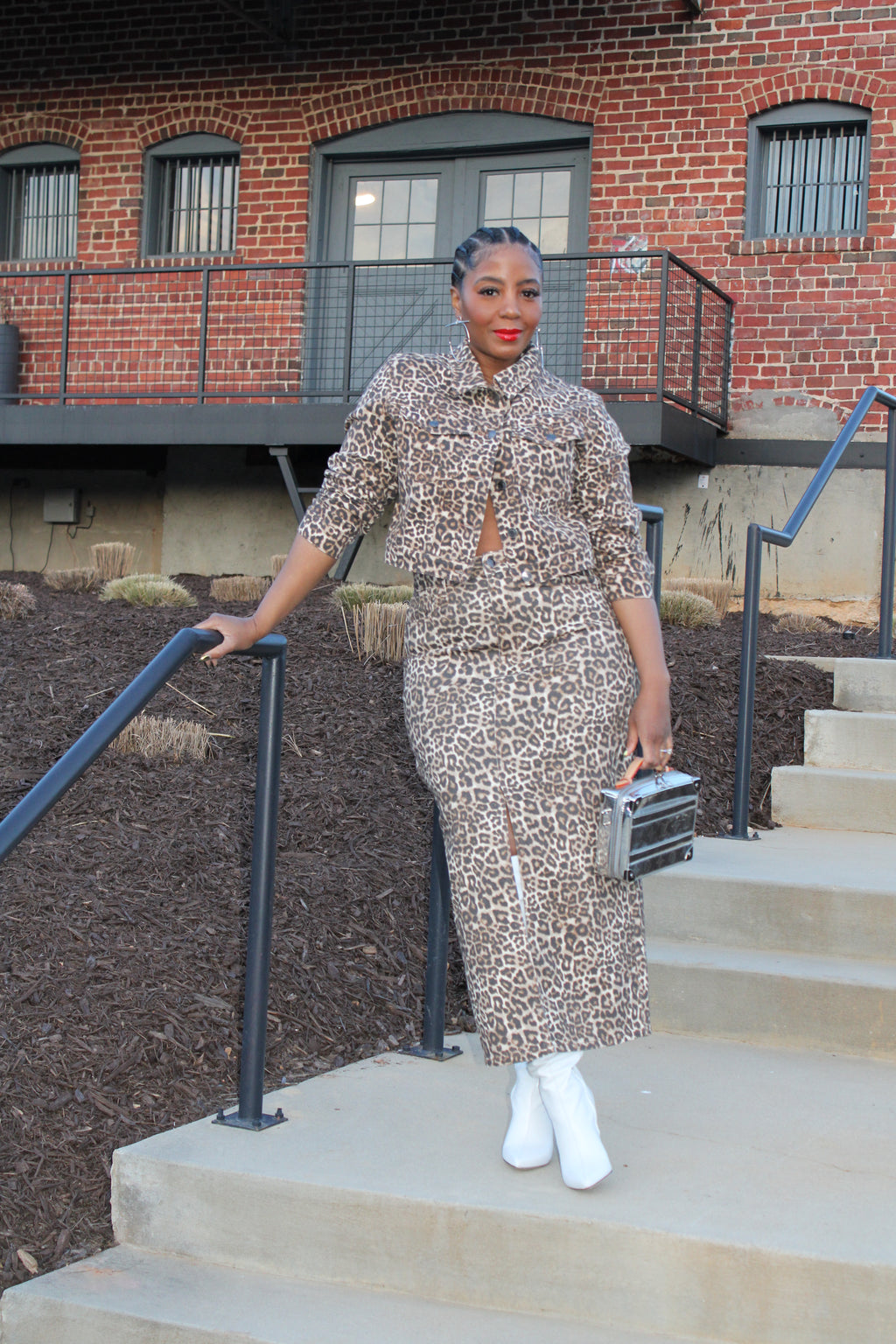 Denim Leopard| Pencil SKIRT ONLY - The Vault by Sacha