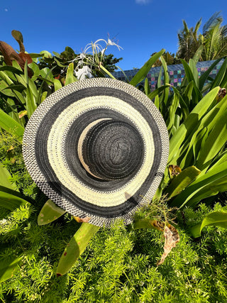 Lulu's Sunshine Sweetness Black Striped Floppy Hat - The Vault by Sacha