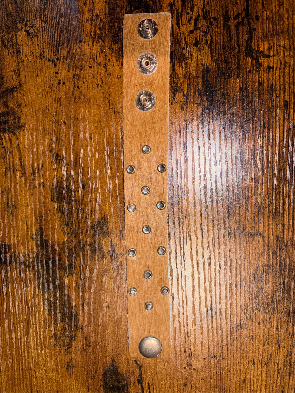 The Studded Collection - Genuine Leather Cuff Bracelet - The Vault by Sacha