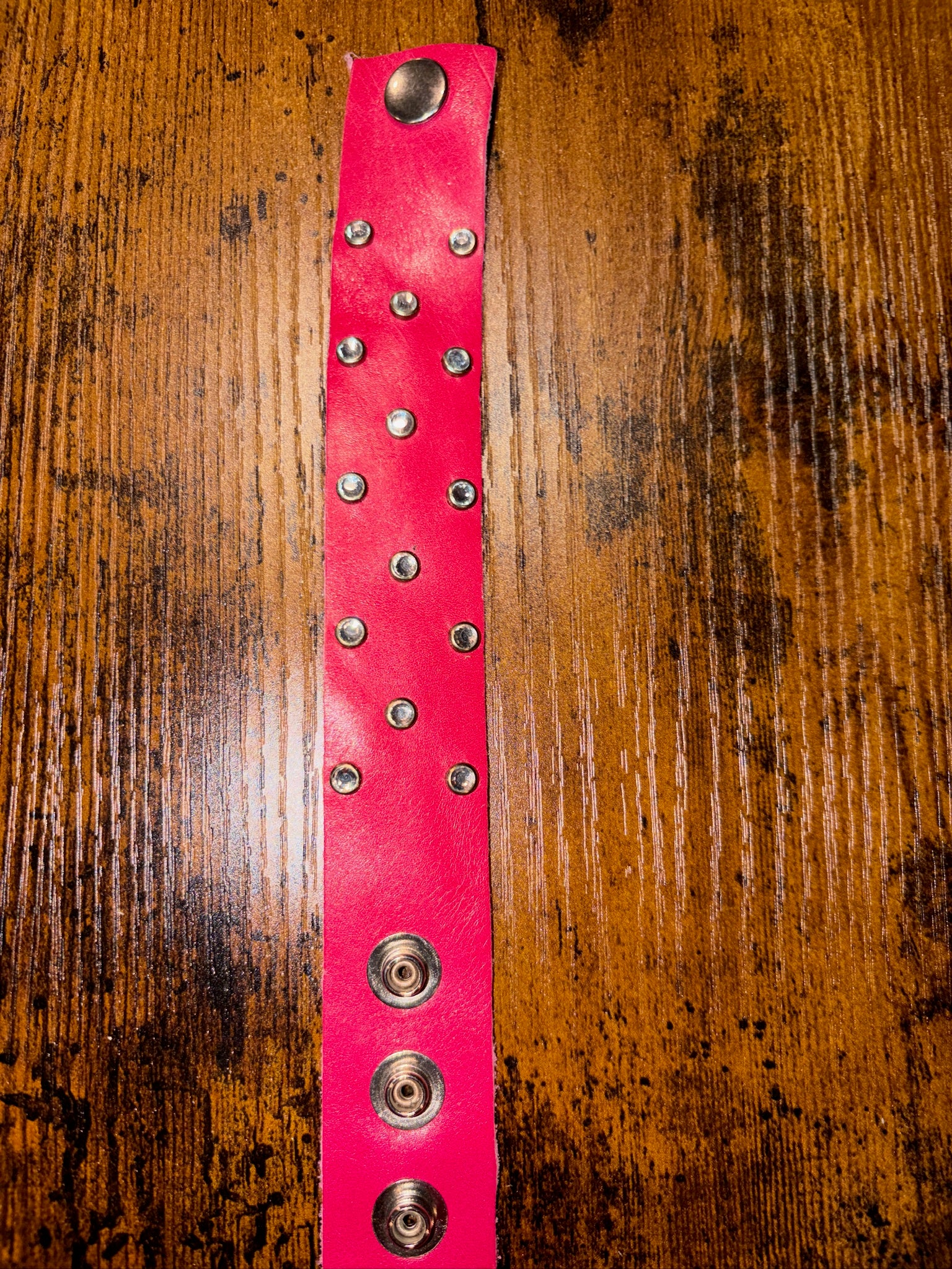 The Studded Collection - Genuine Leather Cuff Bracelet - The Vault by Sacha