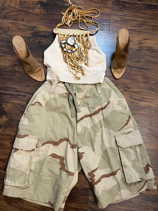 Desert Tri Color Vintage Shorts - The Vault by Sacha