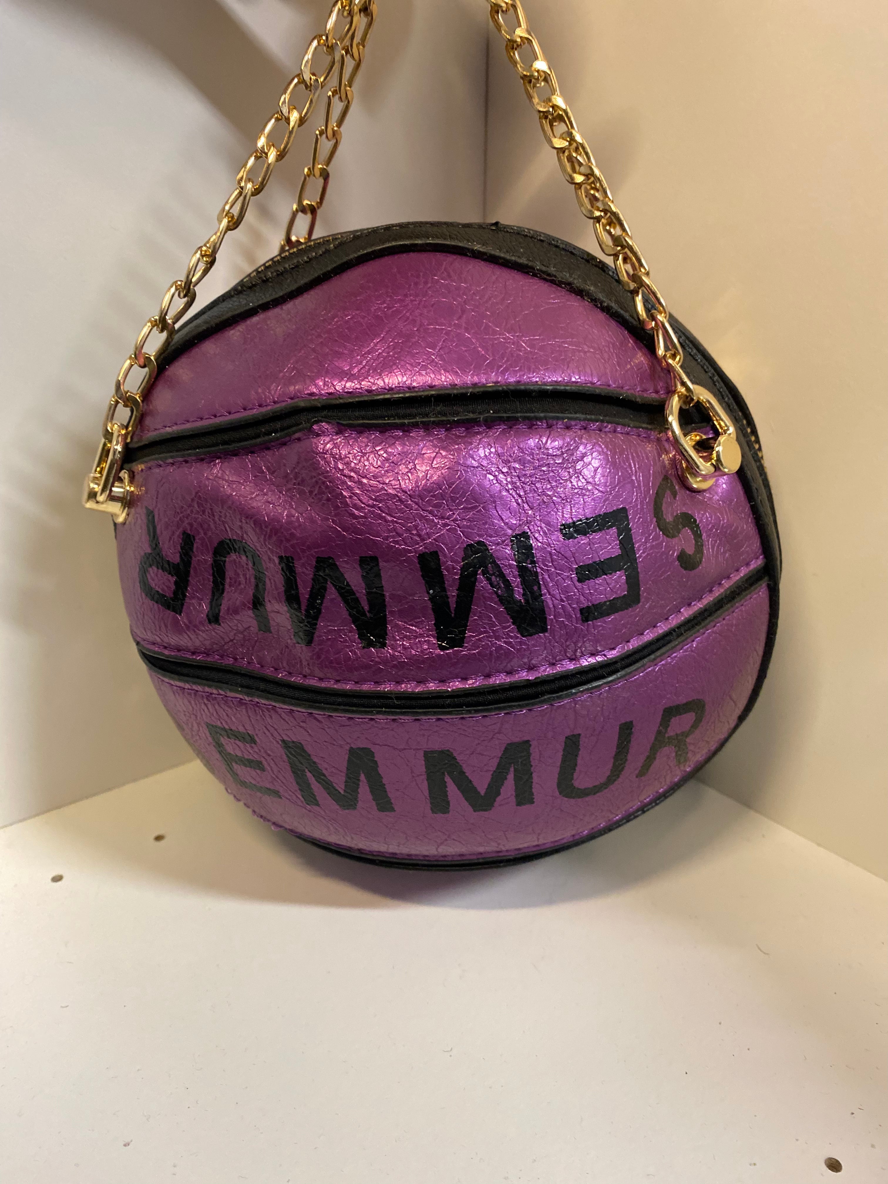 Purple Basketball Bag