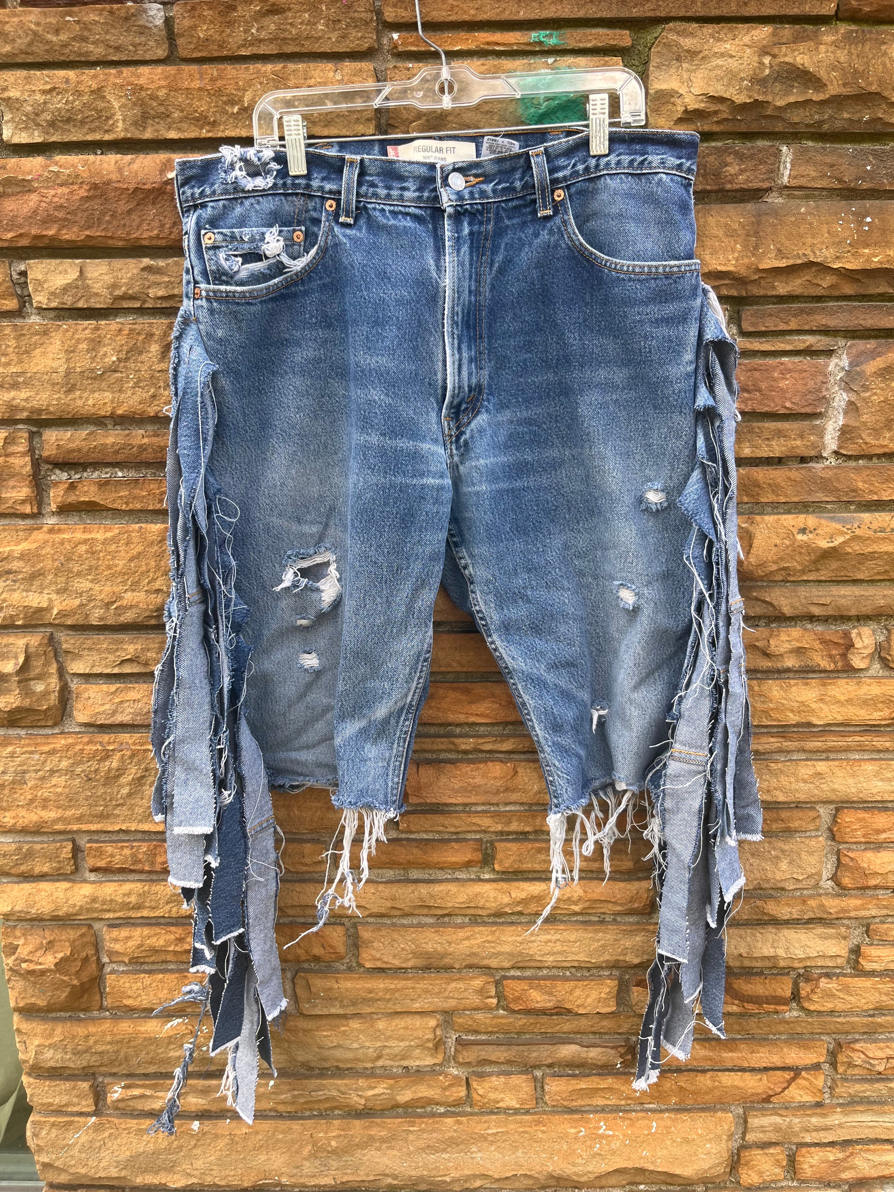 Denim Fringe Bermuda C