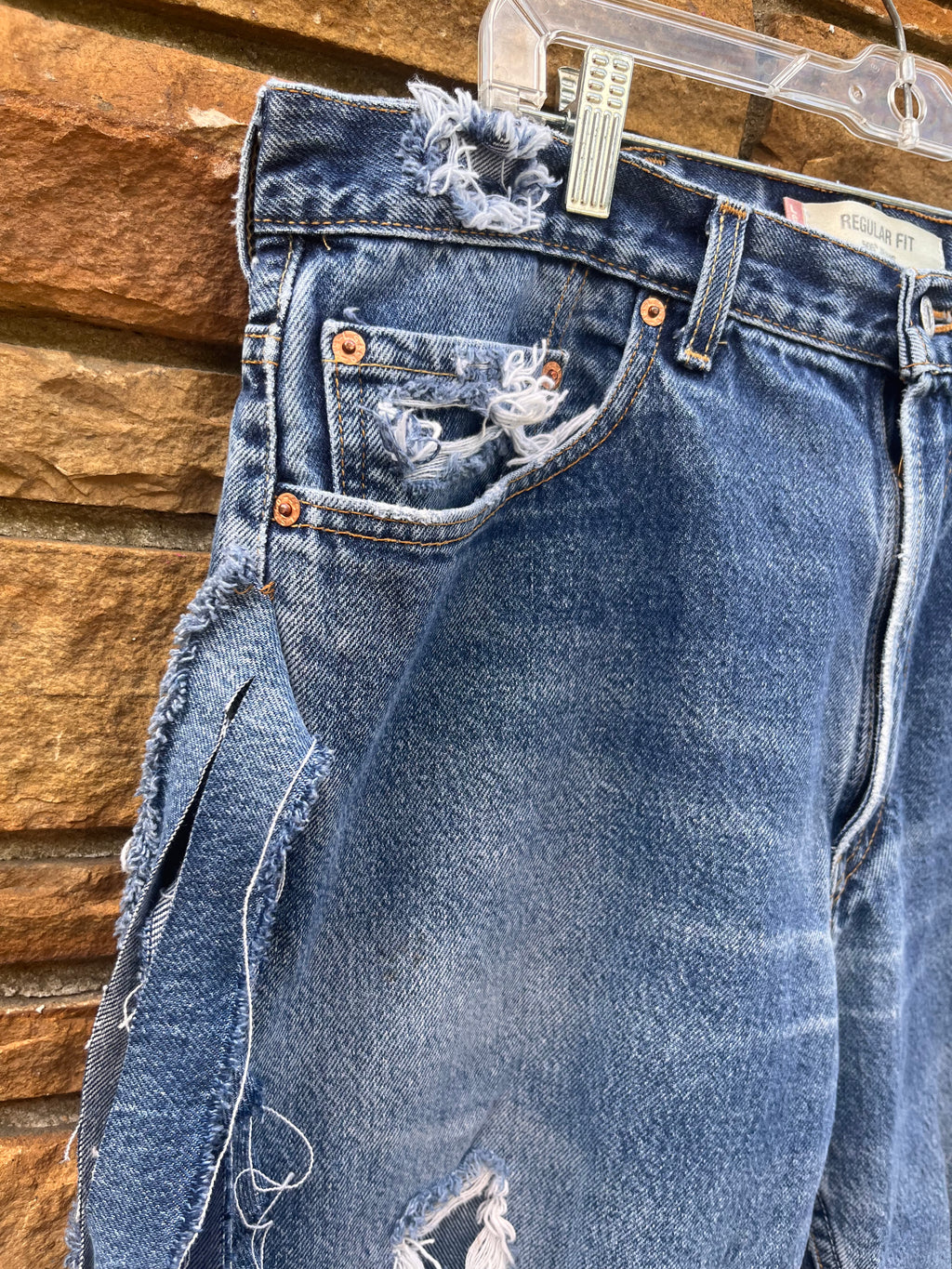 Denim Fringe Bermuda C