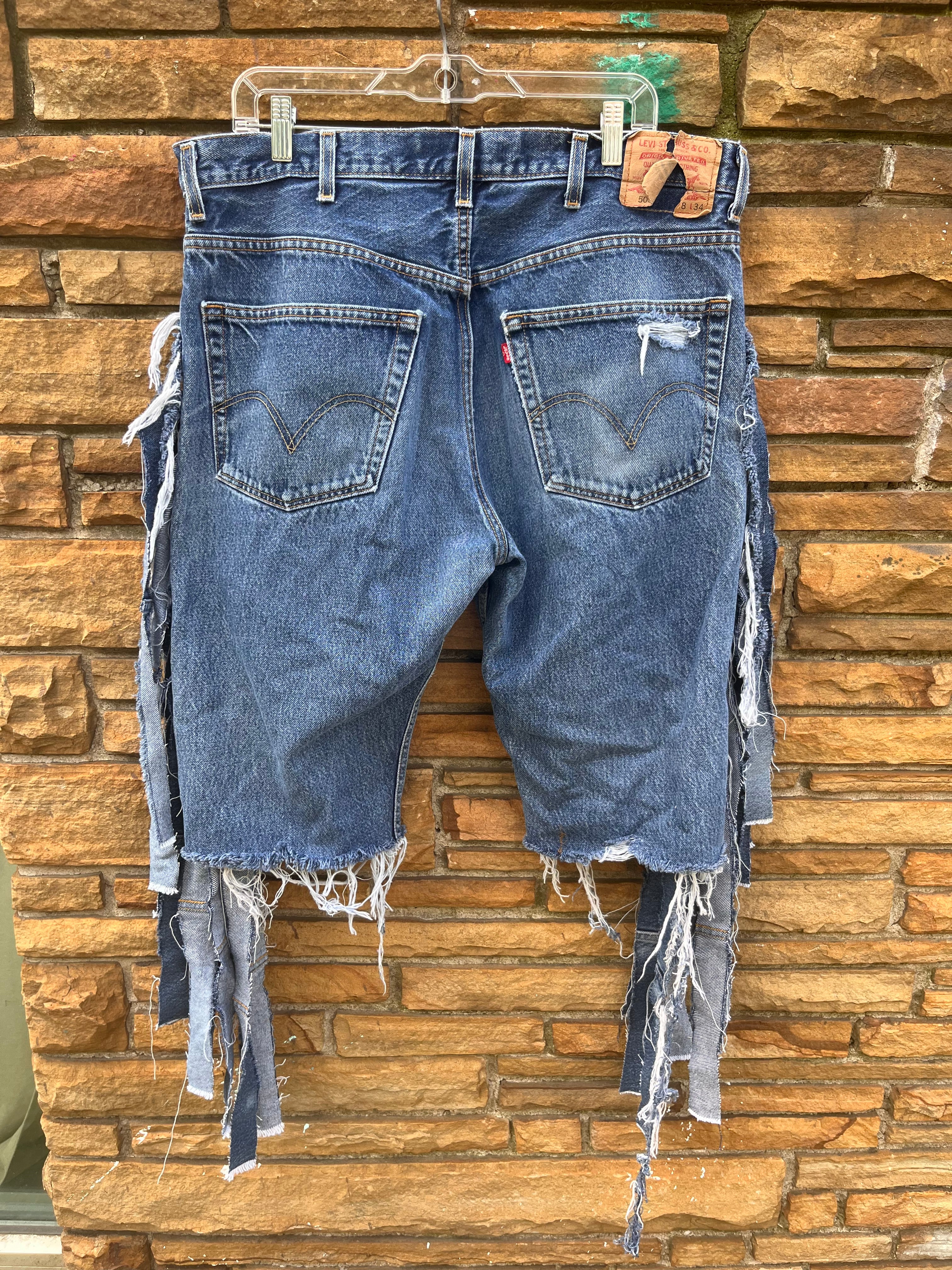 Denim Fringe Bermuda C