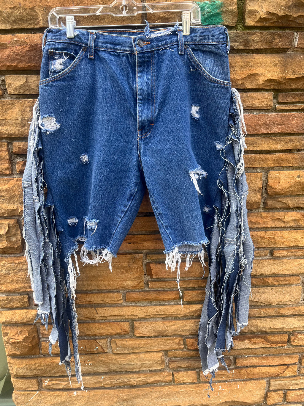 Denim Fringe Bermuda D