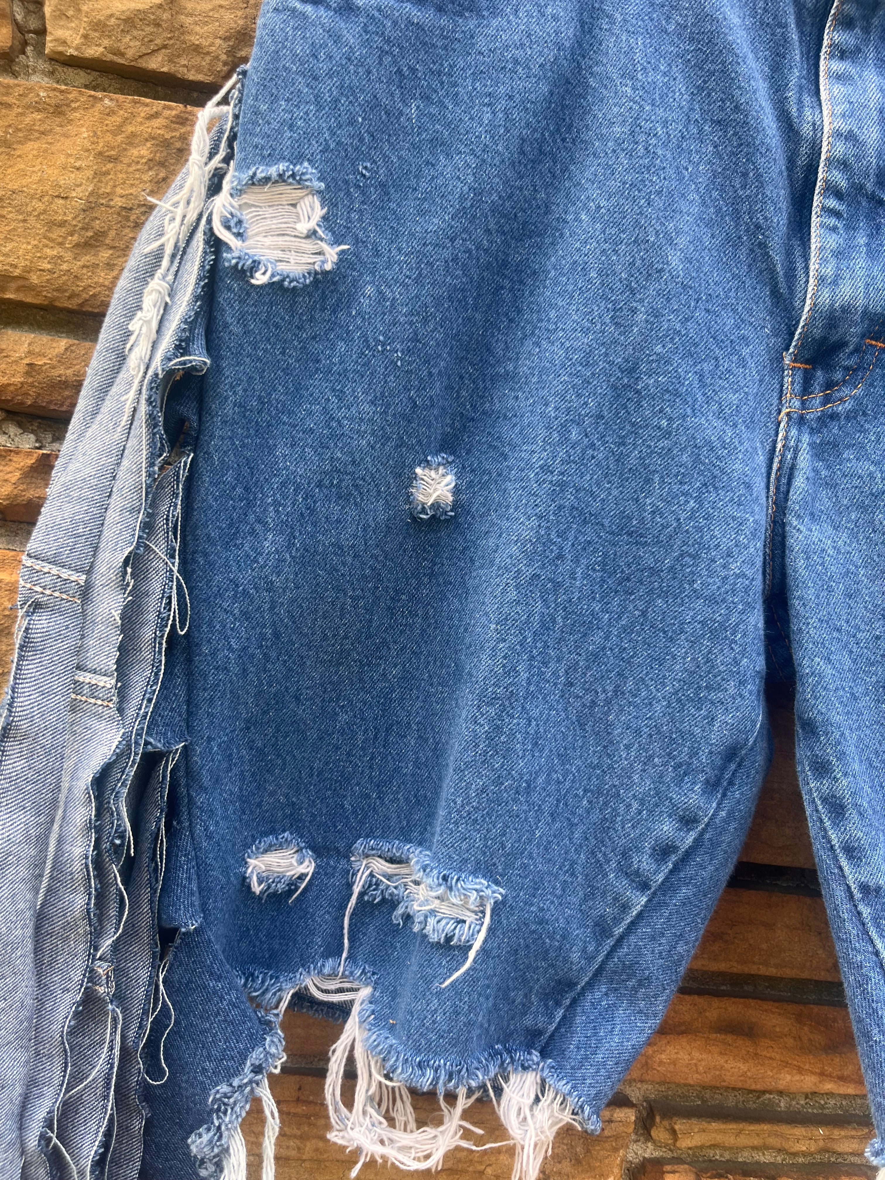 Denim Fringe Bermuda D