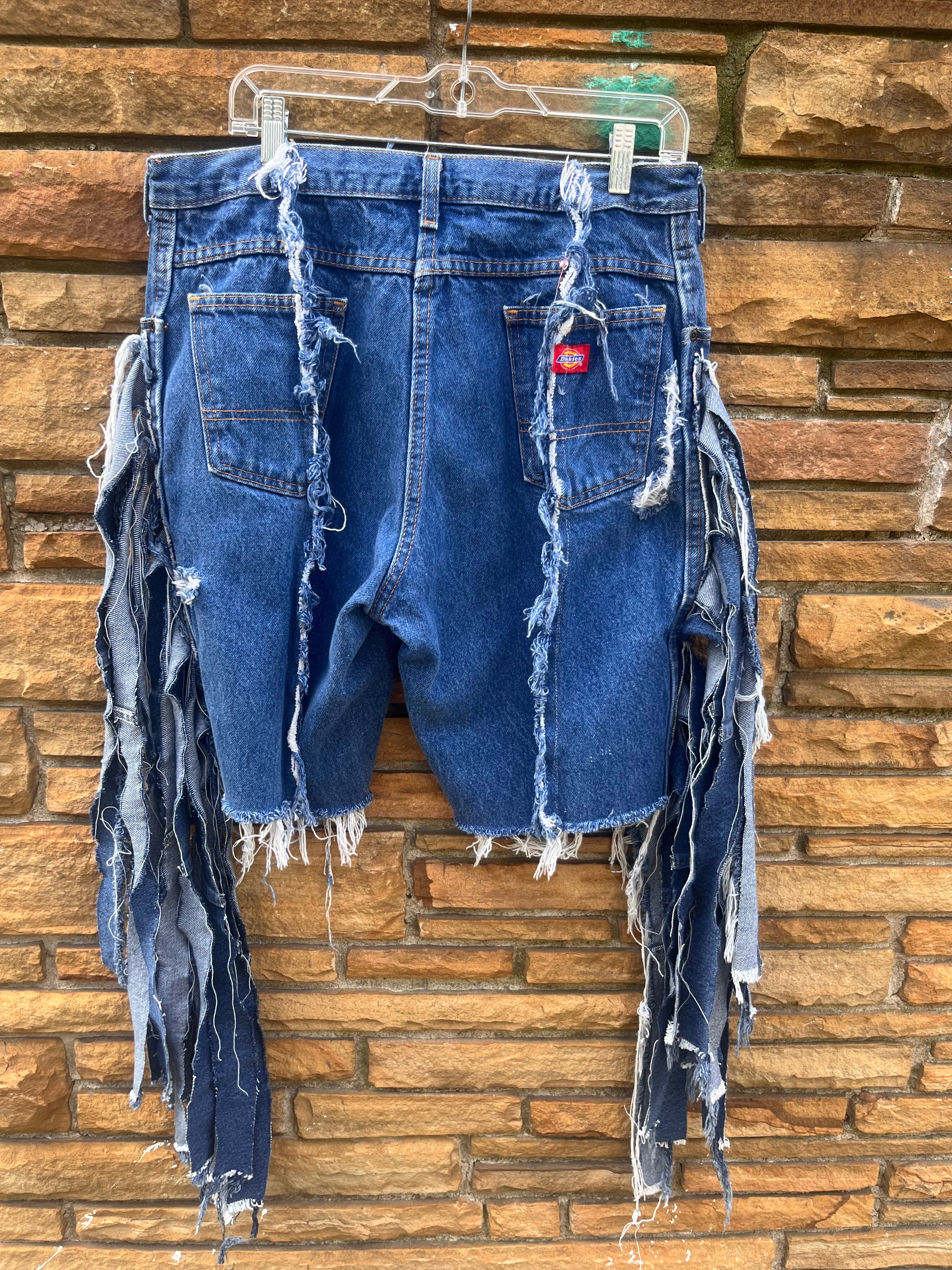 Denim Fringe Bermuda D