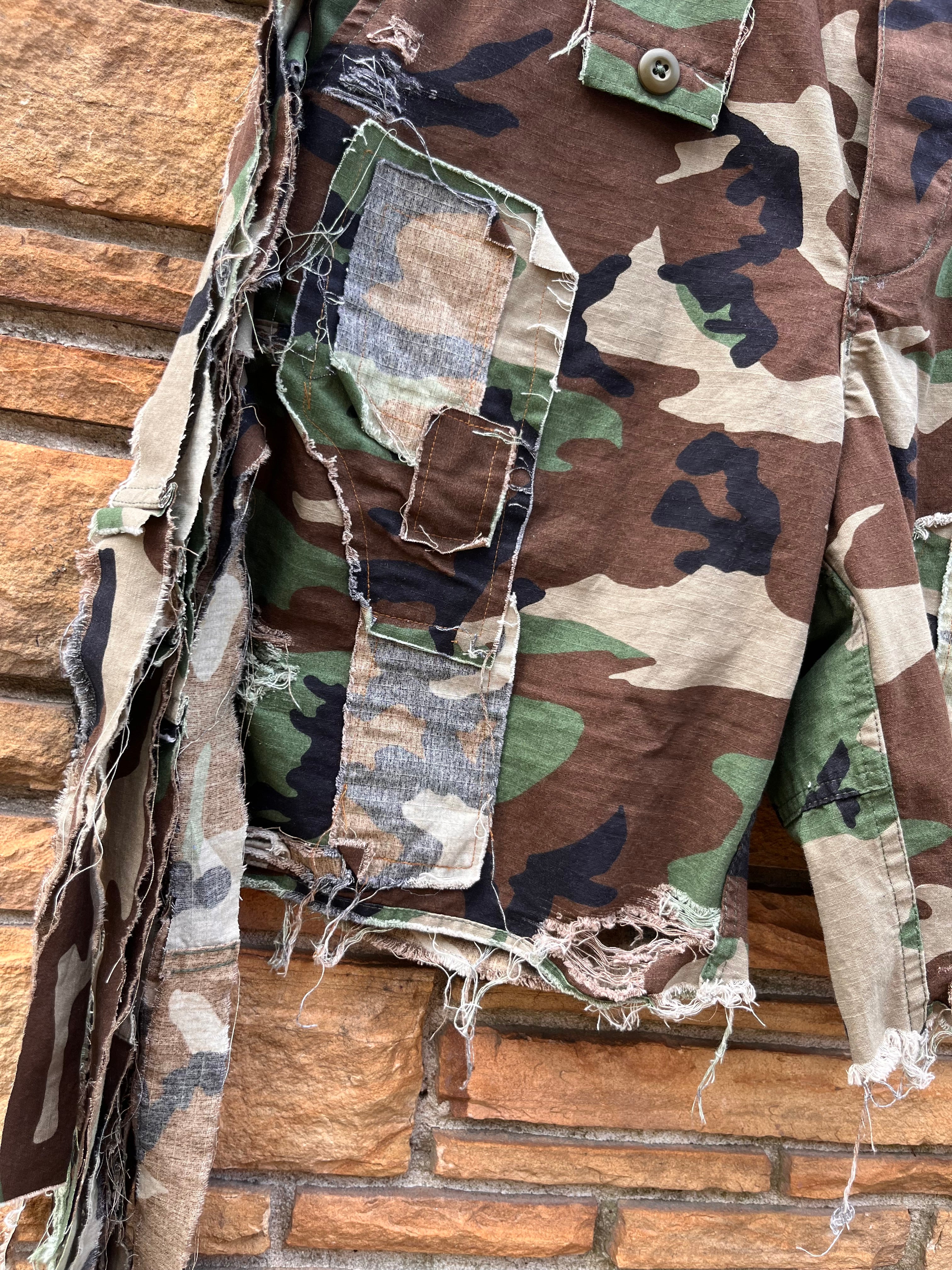 Camo Fringe Bermuda A