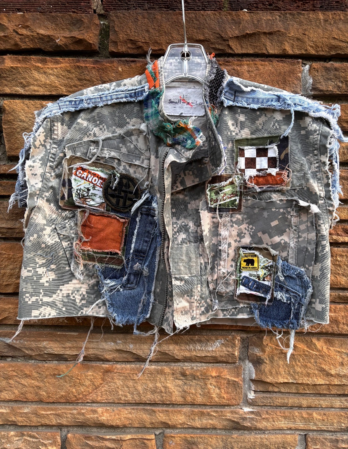 Race Me Reworked Camo Vest- Medium - The Vault by Sacha
