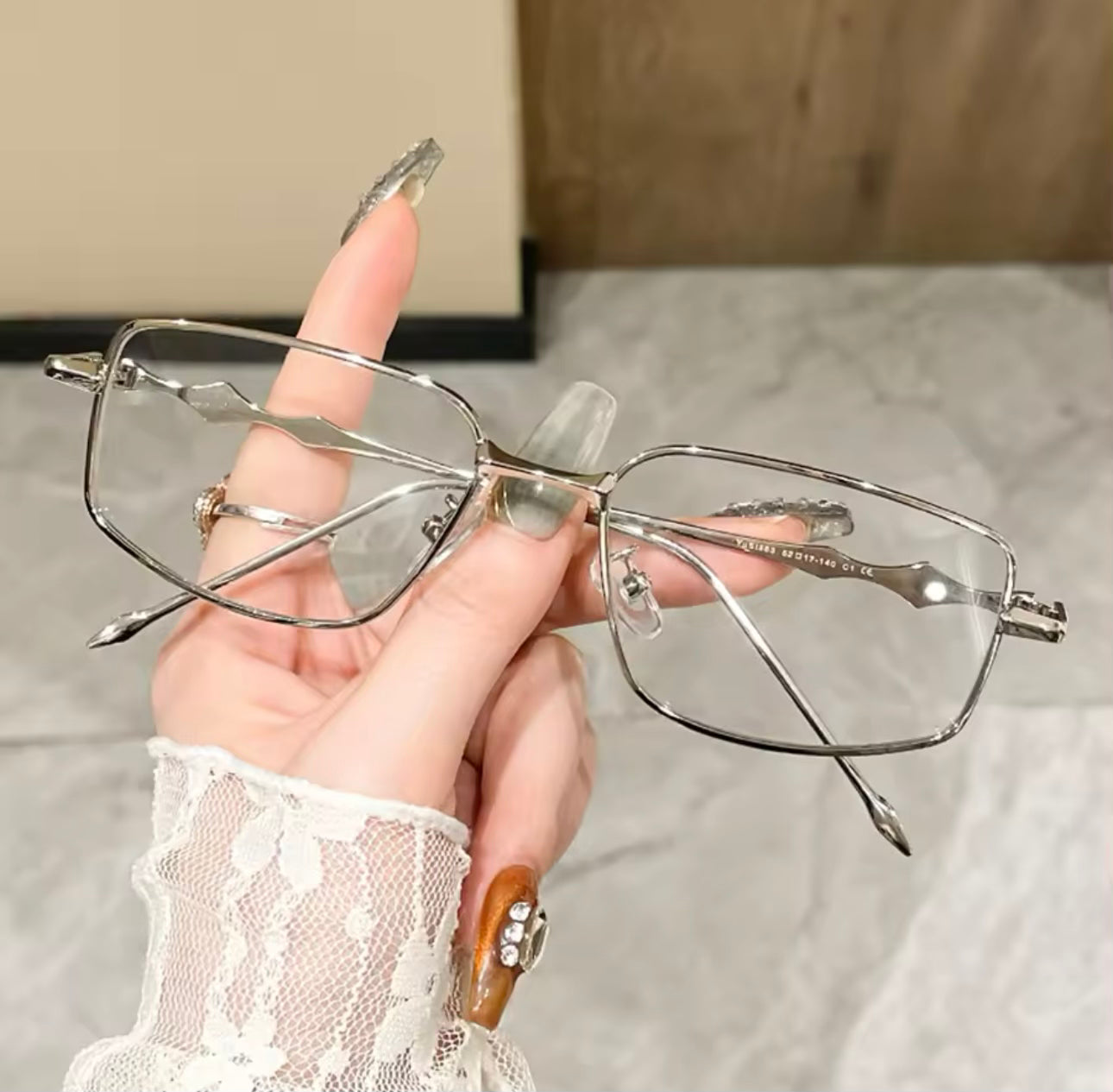 Silver Metal Frame Glasses - The Vault by Sacha