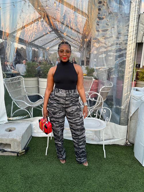 Black & White Zebra Cargo Pants - The Vault by Sacha
