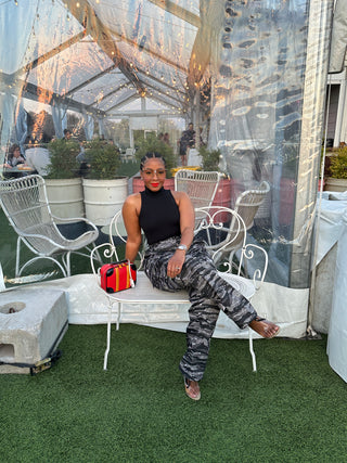 Black & White Zebra Cargo Pants - The Vault by Sacha