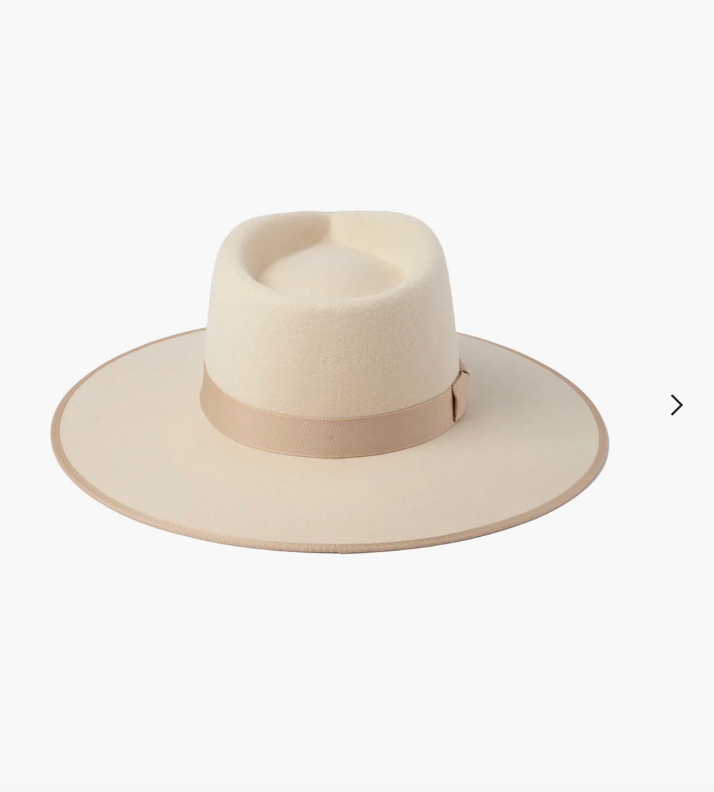 Ivory Fedora Hat - The Vault by Sacha