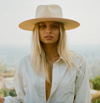 Ivory Fedora Hat - The Vault by Sacha