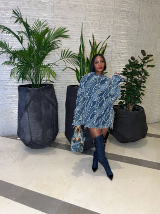 Distressed Denim Shirt - The Vault by Sacha