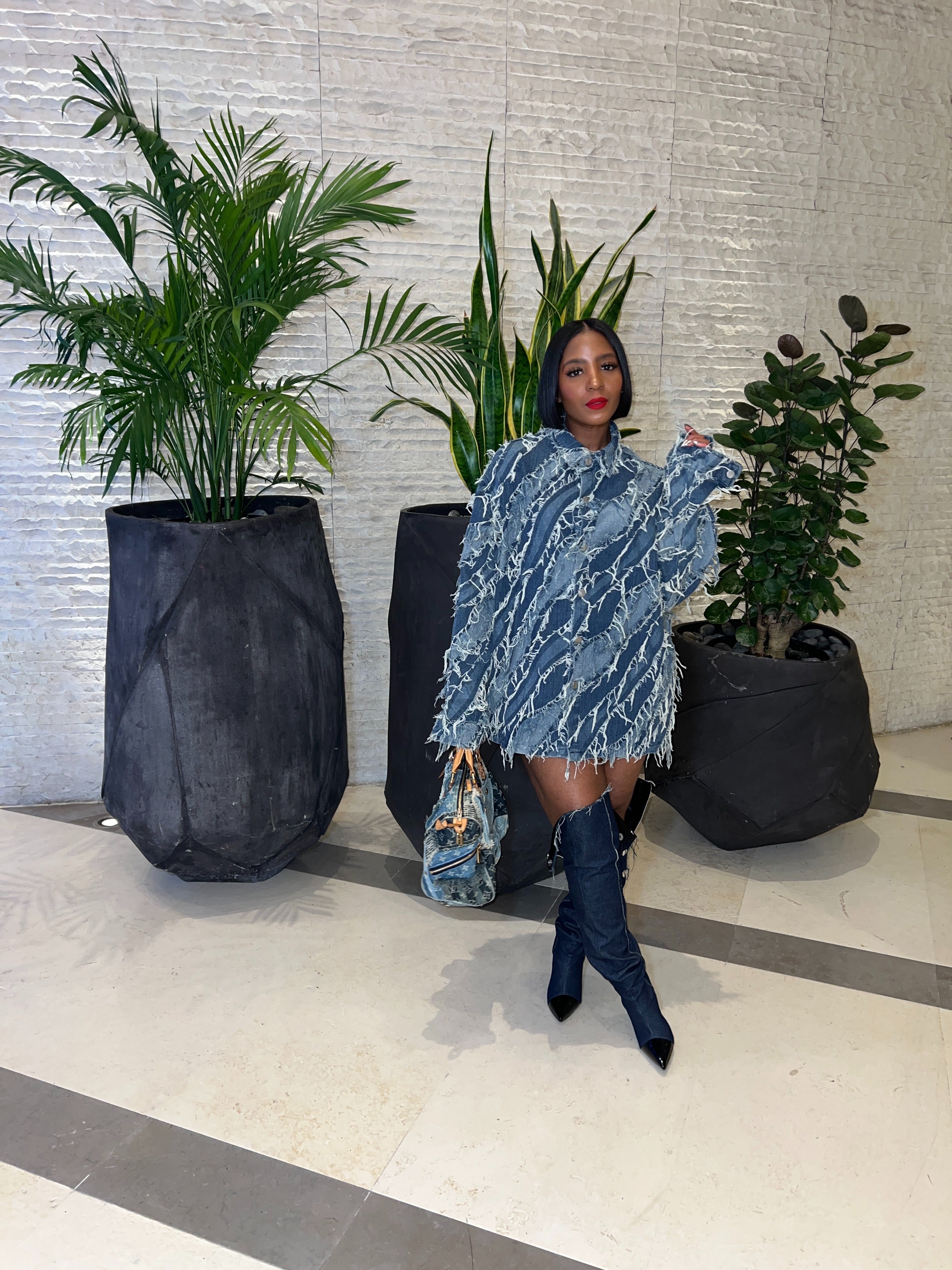 Distressed Denim Shirt - The Vault by Sacha