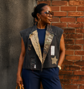 Custom Pulitzer PinStripe Vintage Crop Blazer