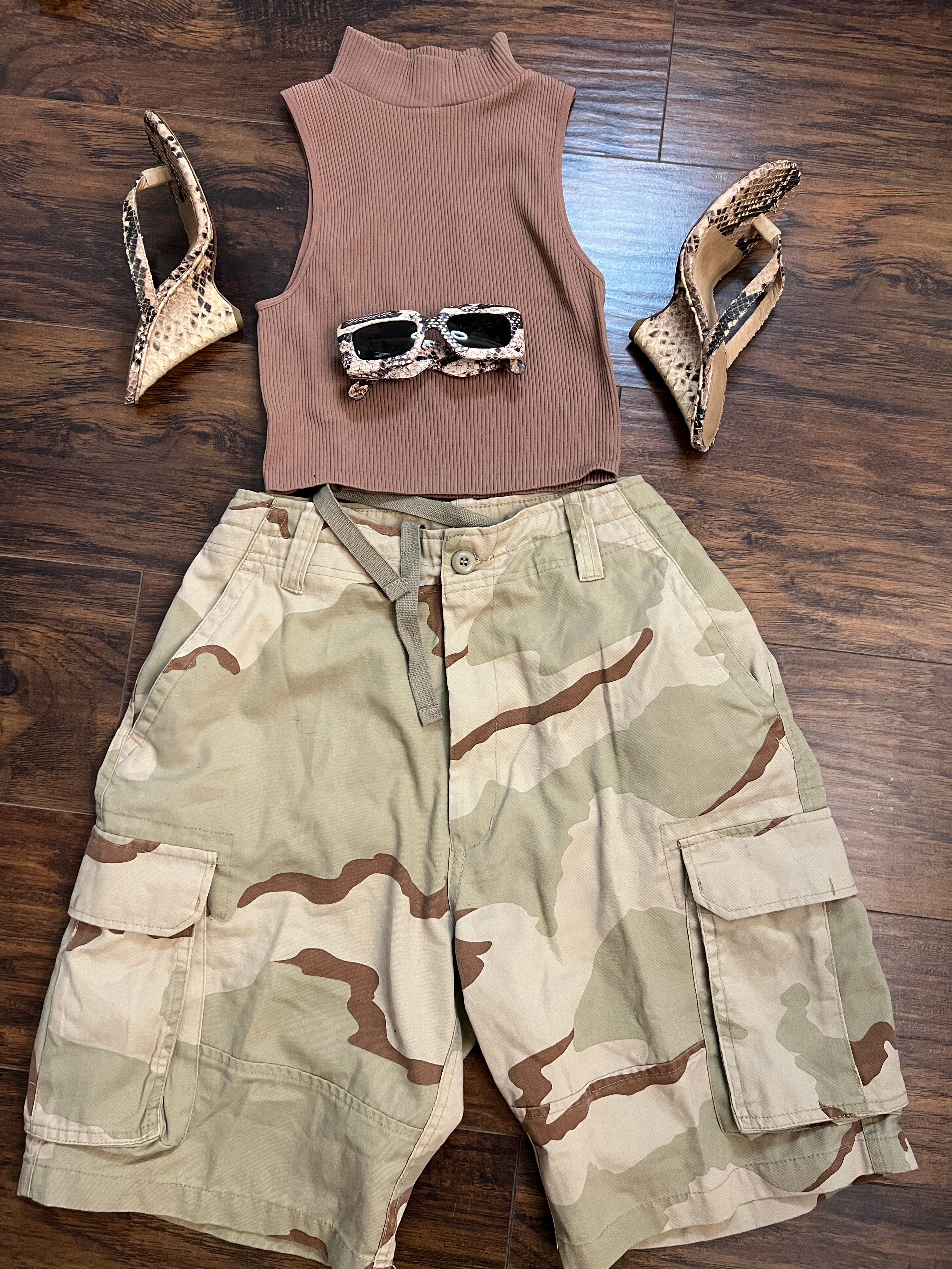 Desert Tri Color Vintage Shorts