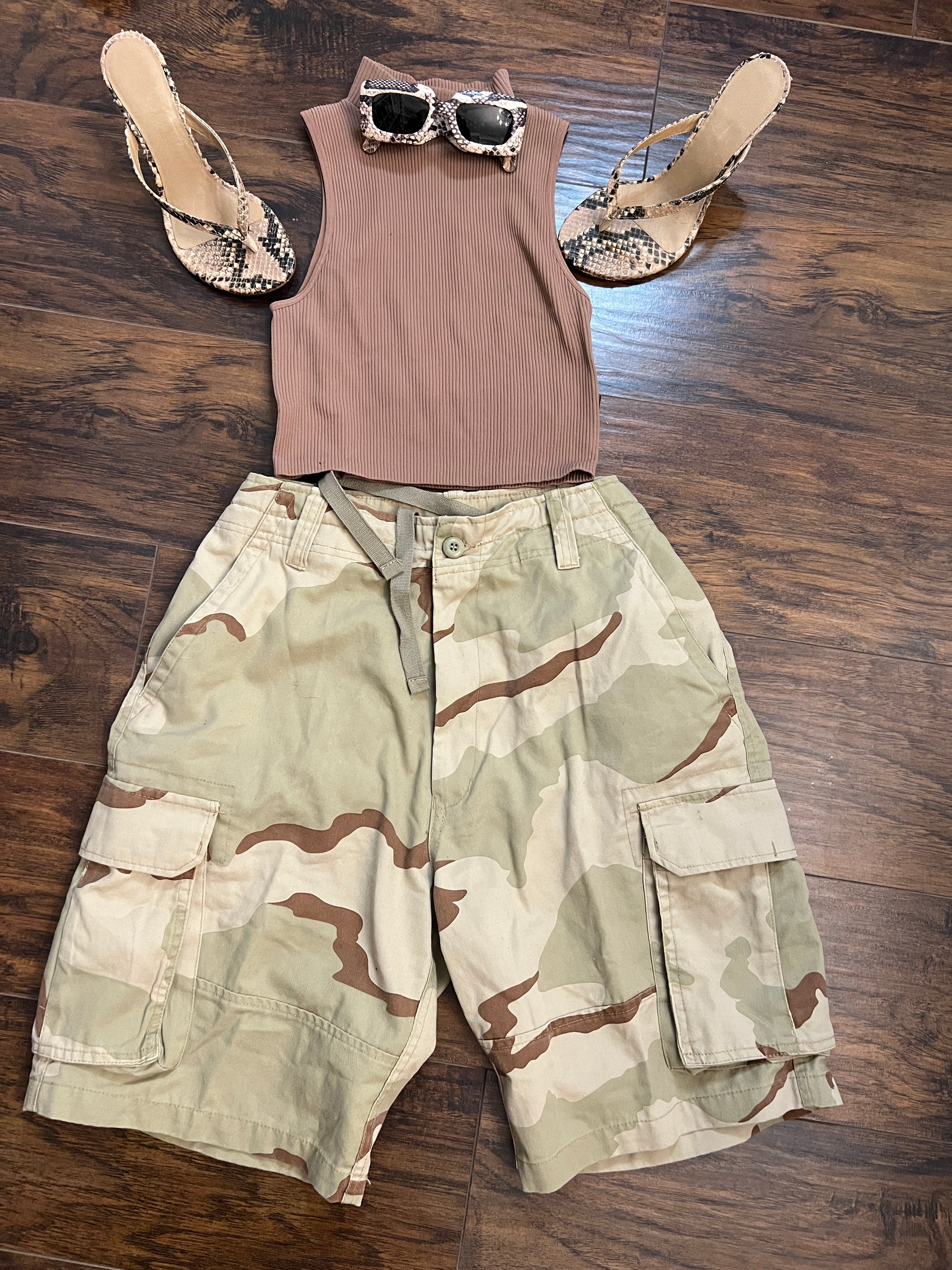 Desert Tri Color Vintage Shorts