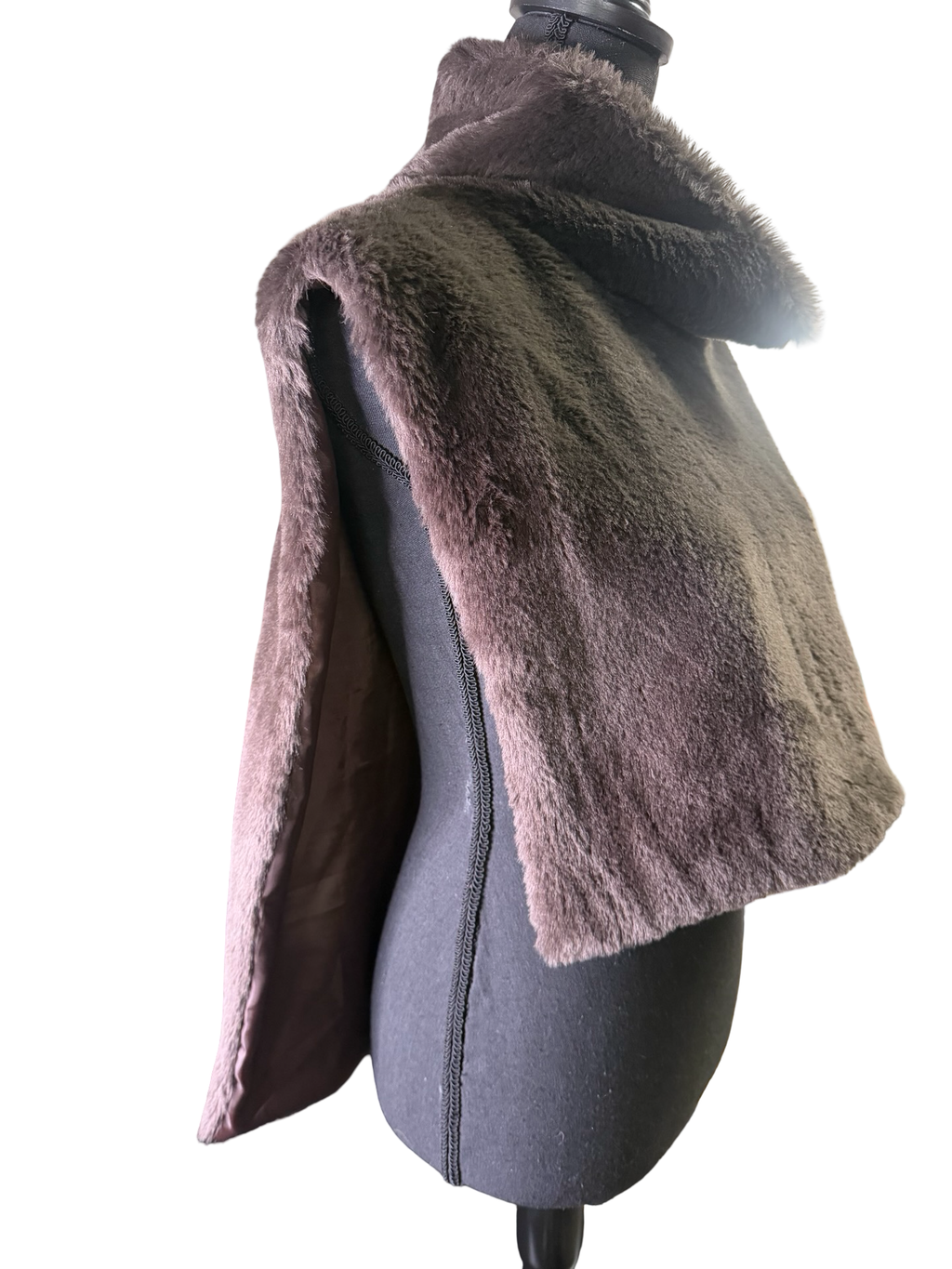 Charcoal Faux Fur Vest - The Vault by Sacha