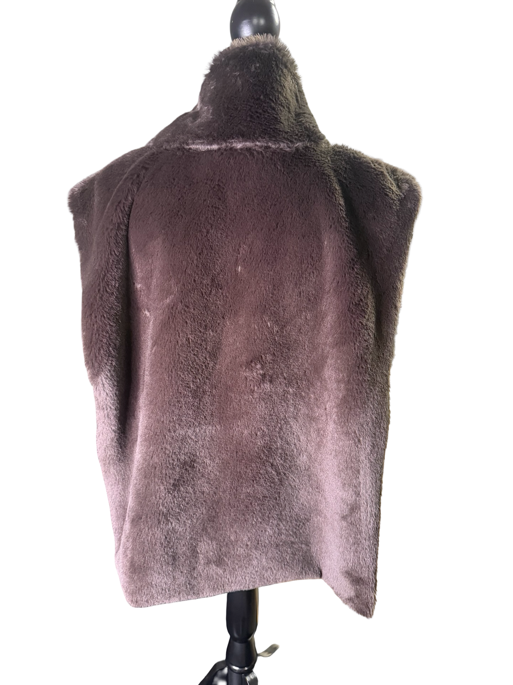 Charcoal Faux Fur Vest - The Vault by Sacha
