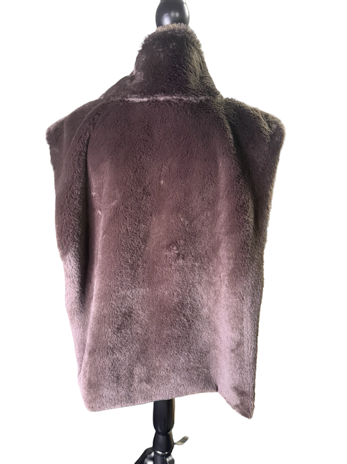 Charcoal Faux Fur Vest - The Vault by Sacha