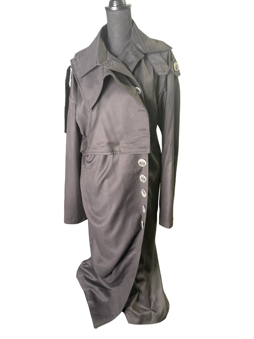 Button-Front Layered Trench - The Vault by Sacha