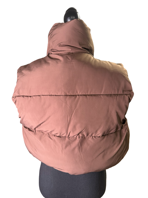 Chocolate Brown Puffer Vest - The Vault by Sacha