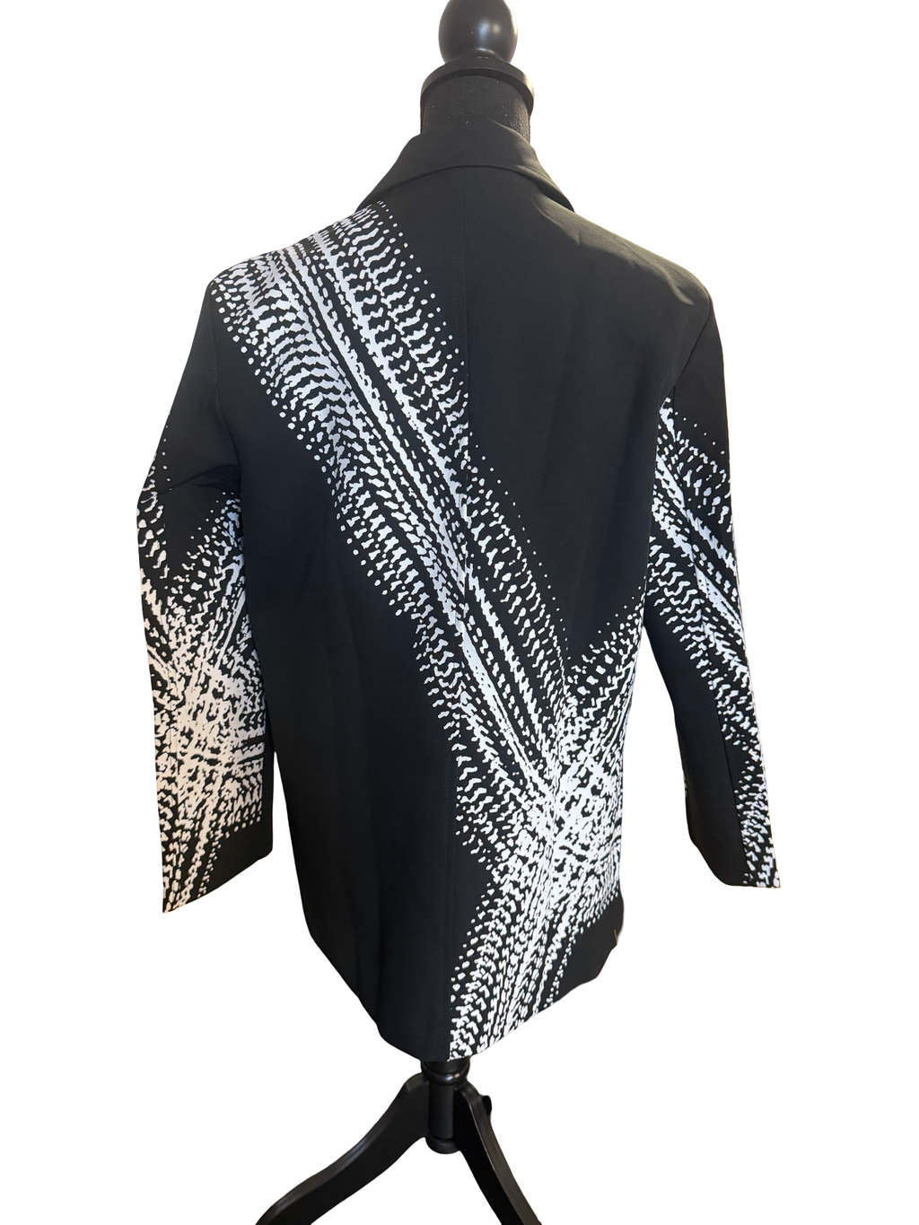 Graphic Black and White Blazer - The Vault by Sacha