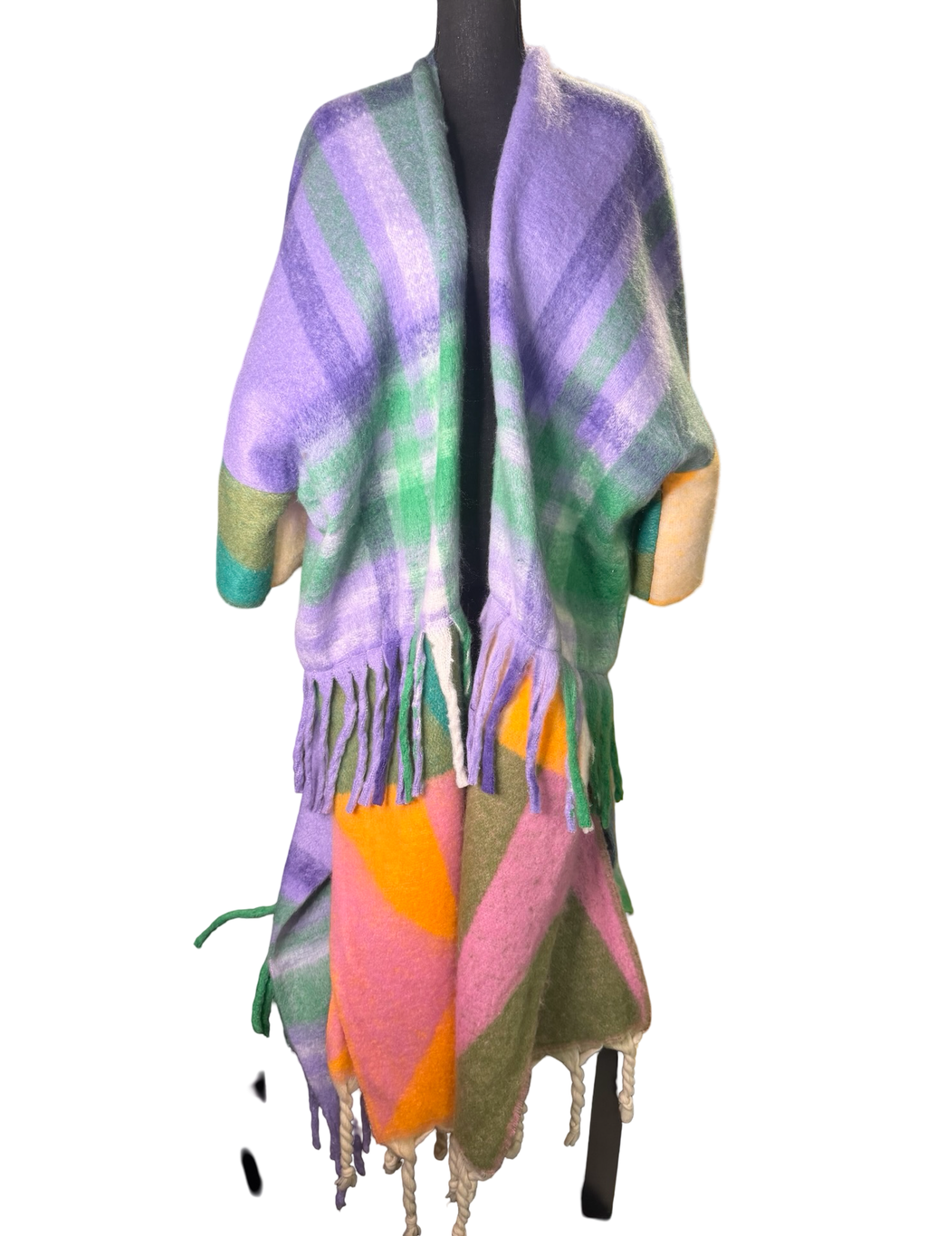 Multicolor Plaid Wrap - The Vault by Sacha