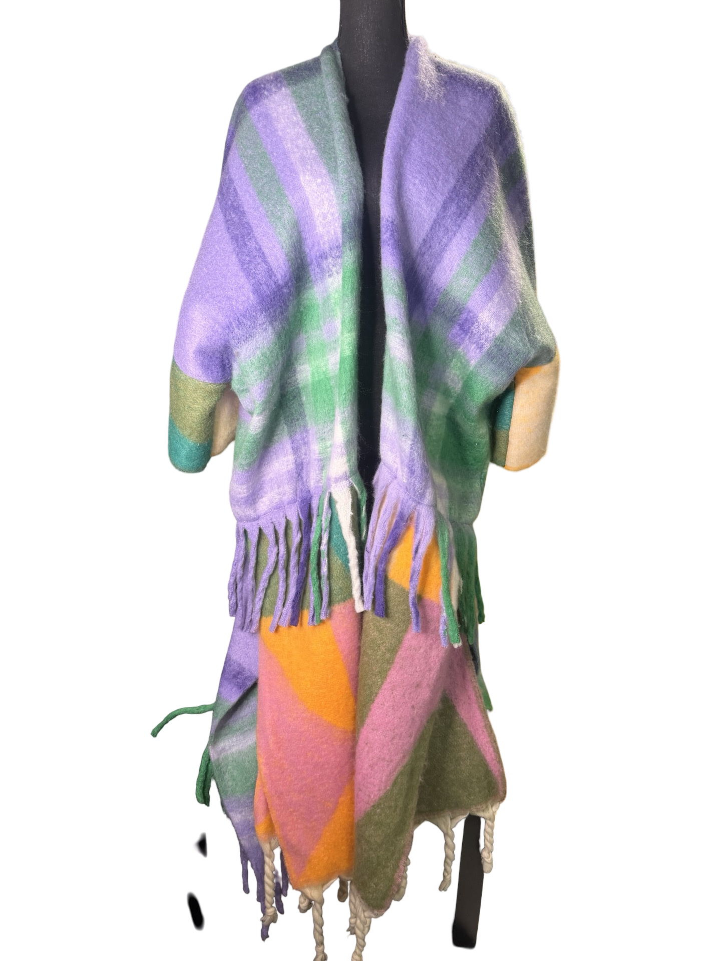 Multicolor Plaid Wrap - The Vault by Sacha