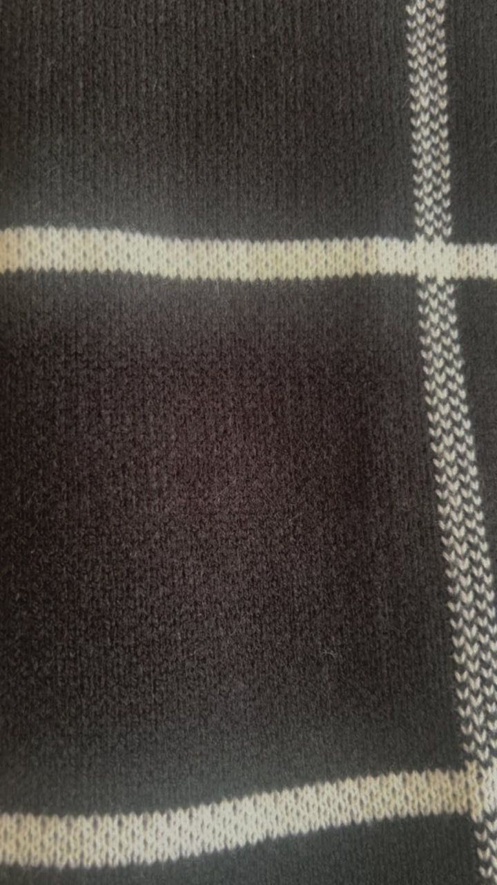 Black/White Grid Sweater