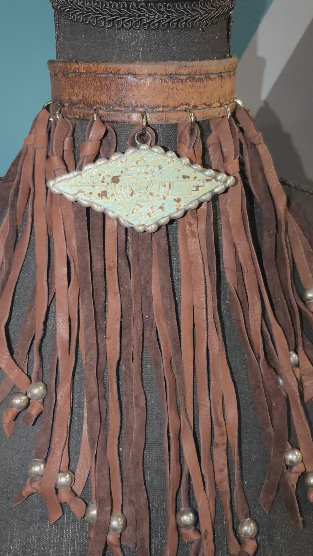 Desert Rain Handmade Leather Choker
