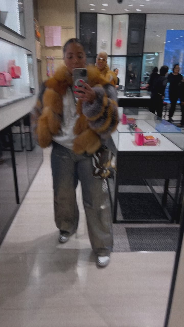 Diamonds for Breakfast Fox Fur Coat