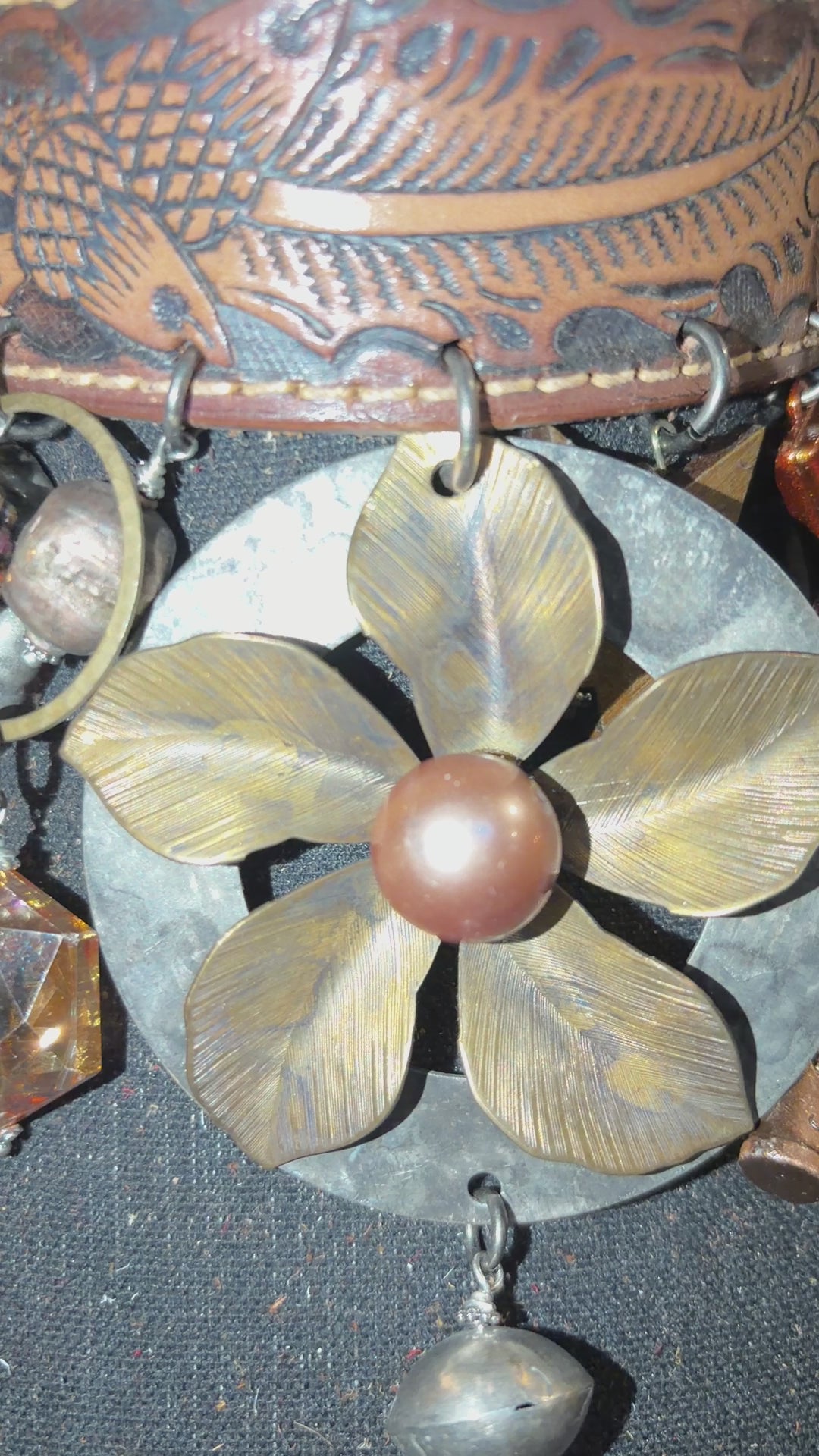 Pistols & Petals Handmade Leather Choker