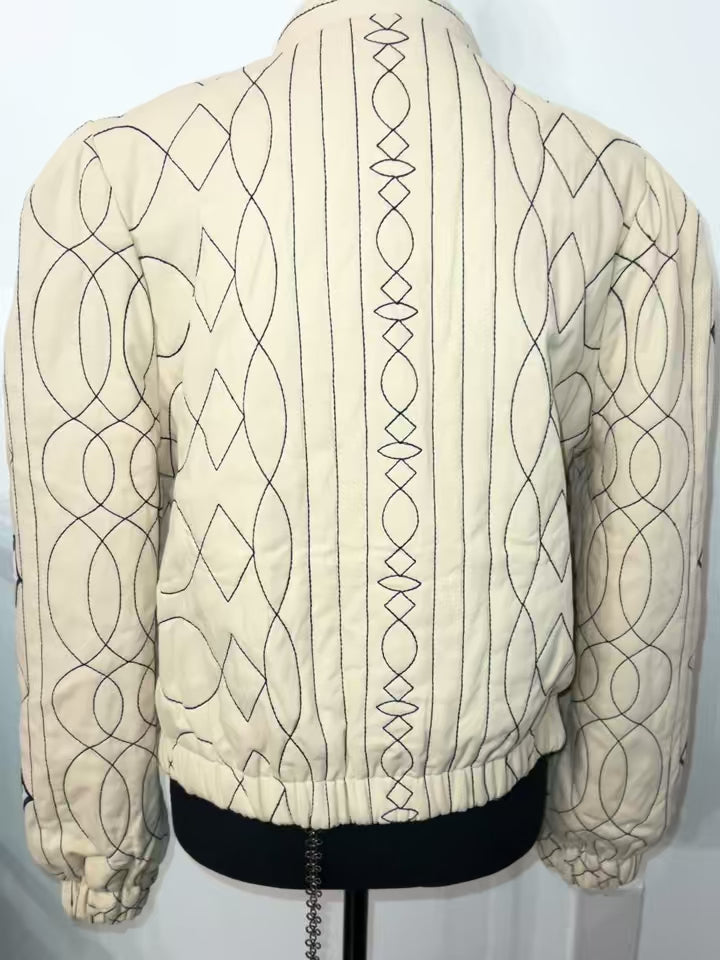 Bohemian Embroidered Quilted Jacket