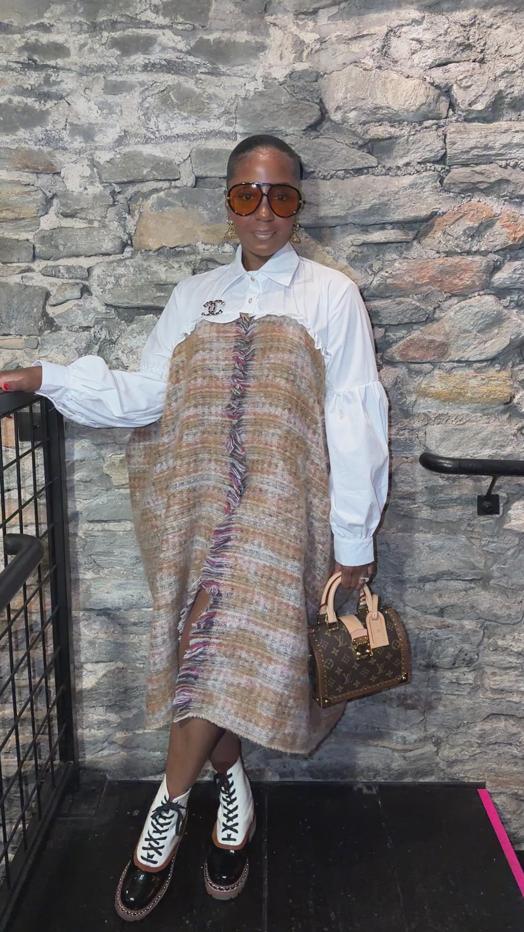 The Tweed Affair Shirt Dress ships 10/20