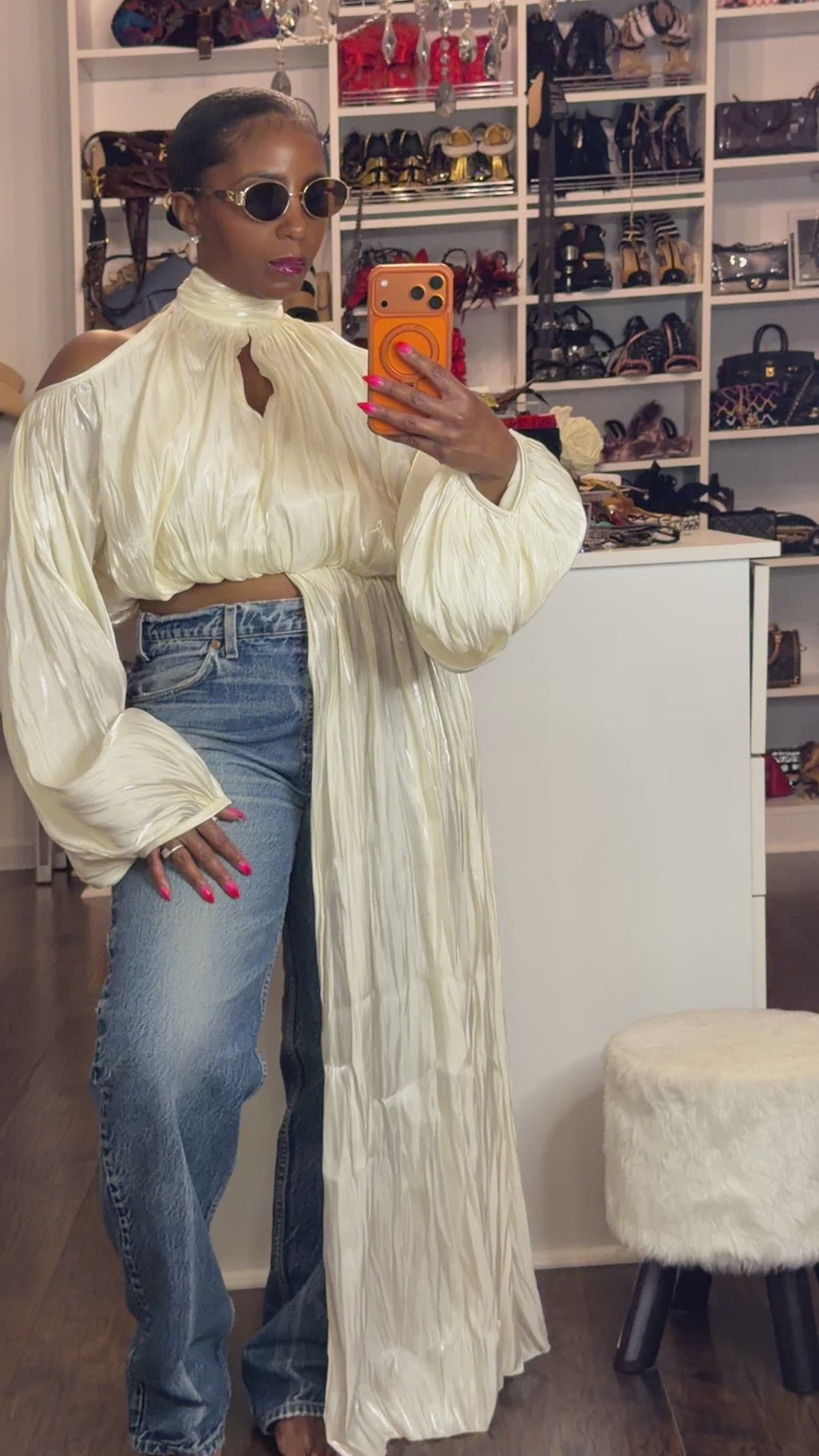 Vanilla Silk Blouse 7/10