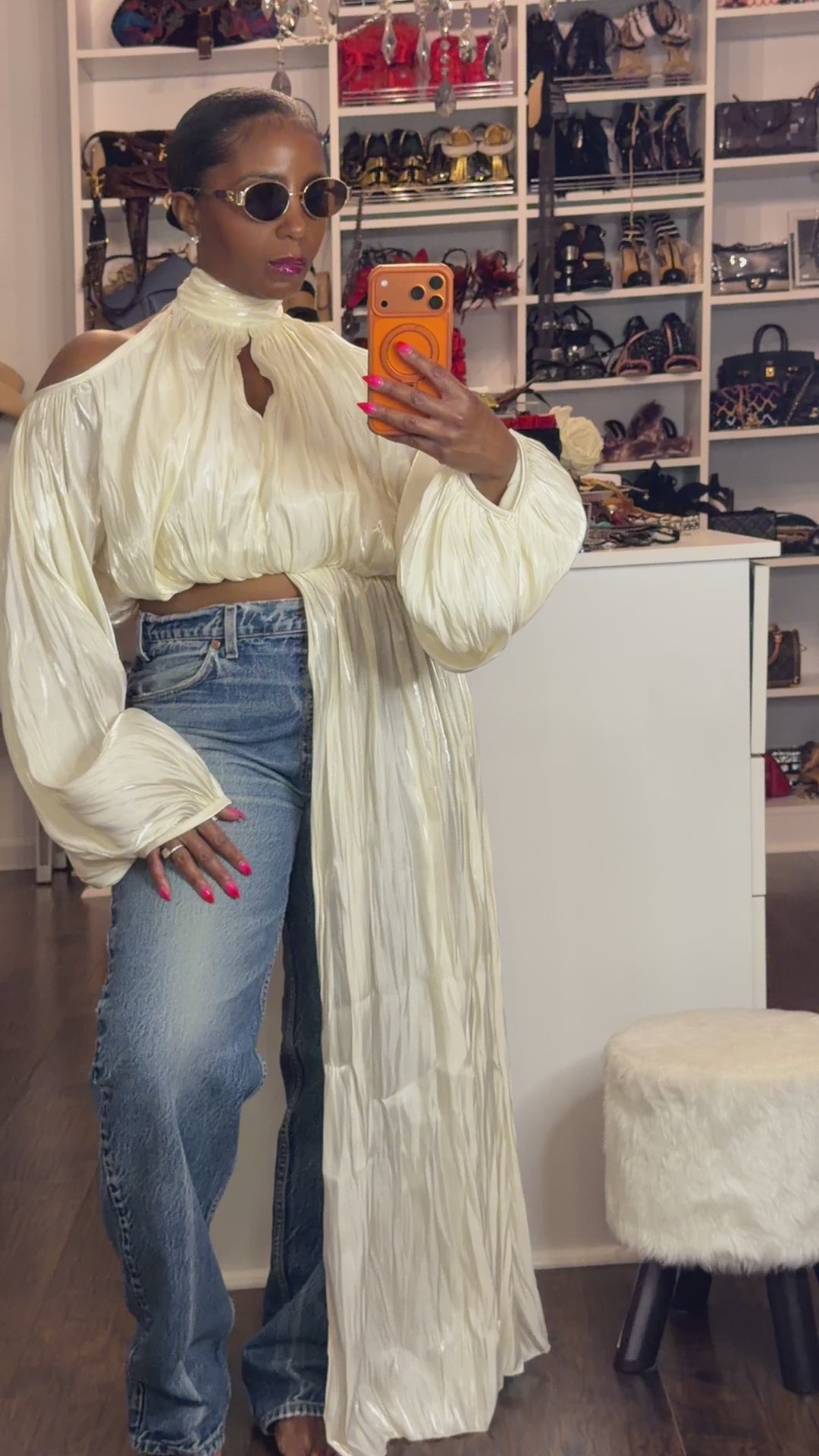 Vanilla Silk Blouse 7/10