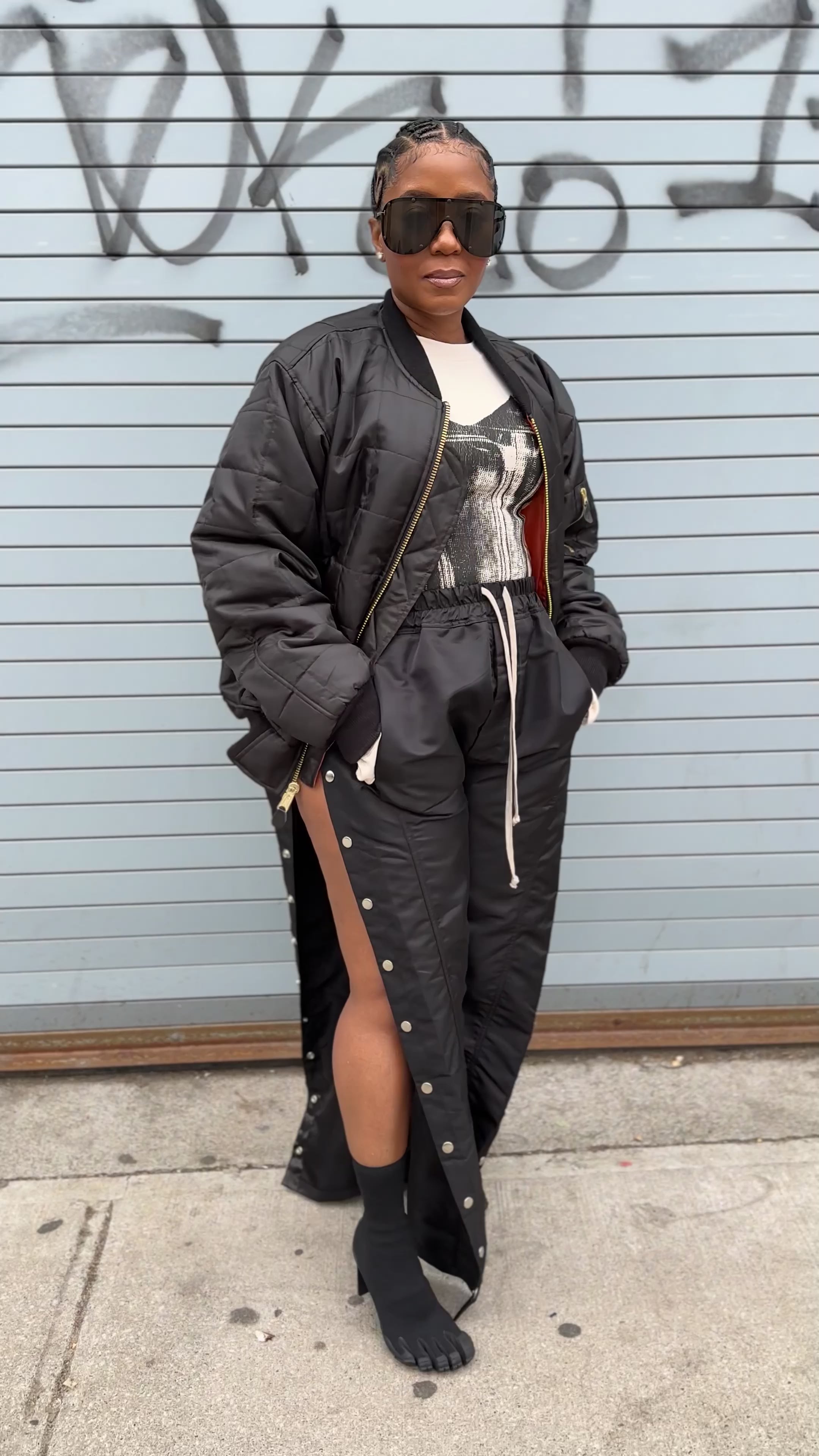 Quilted Puffer Flight Jacket
