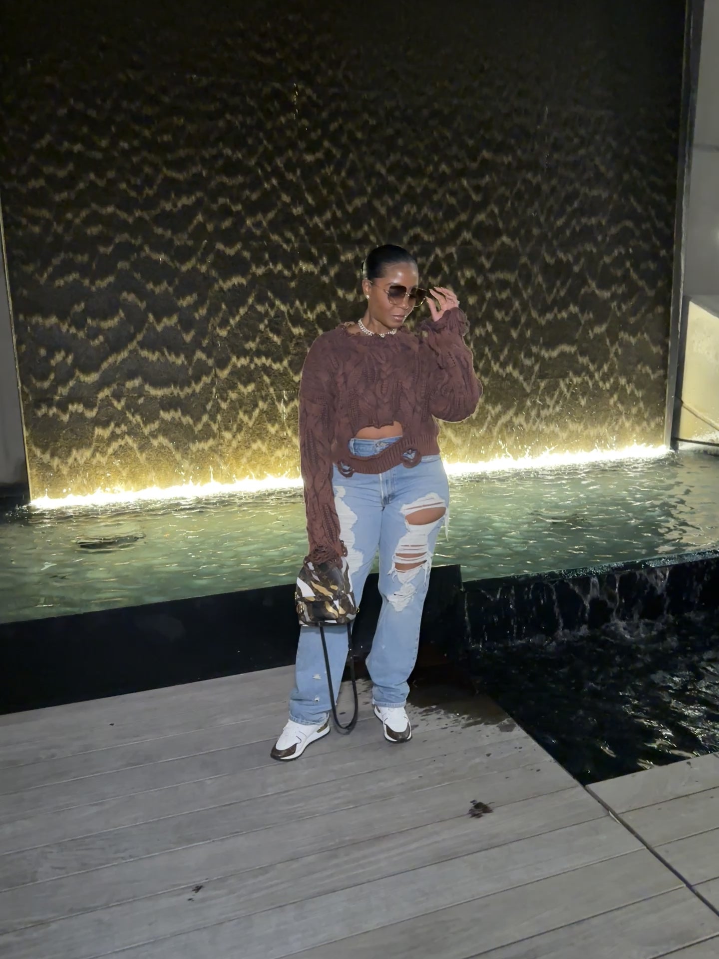 2 Blessed To Be Distressed Sweater