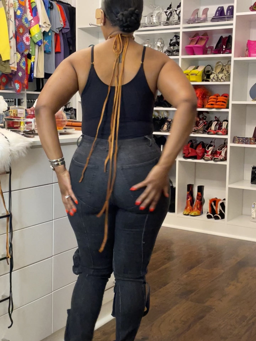 Cargo Pocket Skinny Jeans