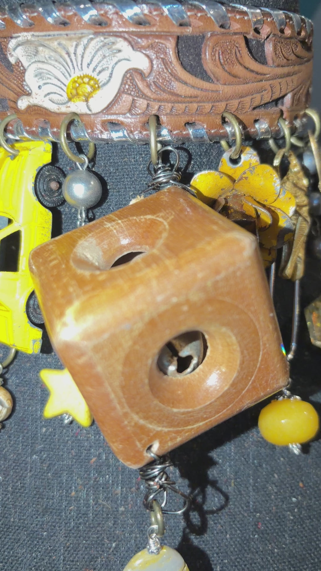 Sunny Side Up Handmade Leather Choker